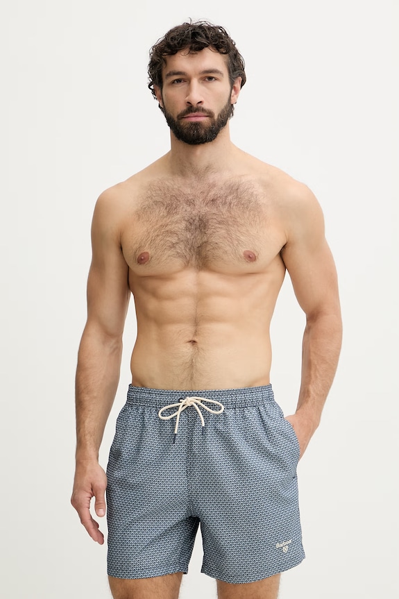 Barbour σορτς μαγιό Ανδρικά Shell Swim Short σκούρο μπλε MSW0069