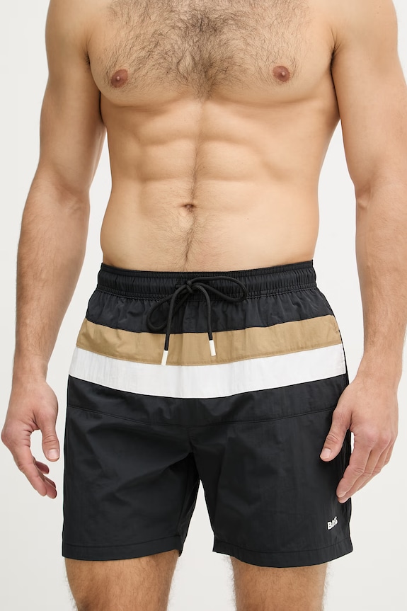 BOSS plavecké šortky pánske Louis 50539210 čierna SS26