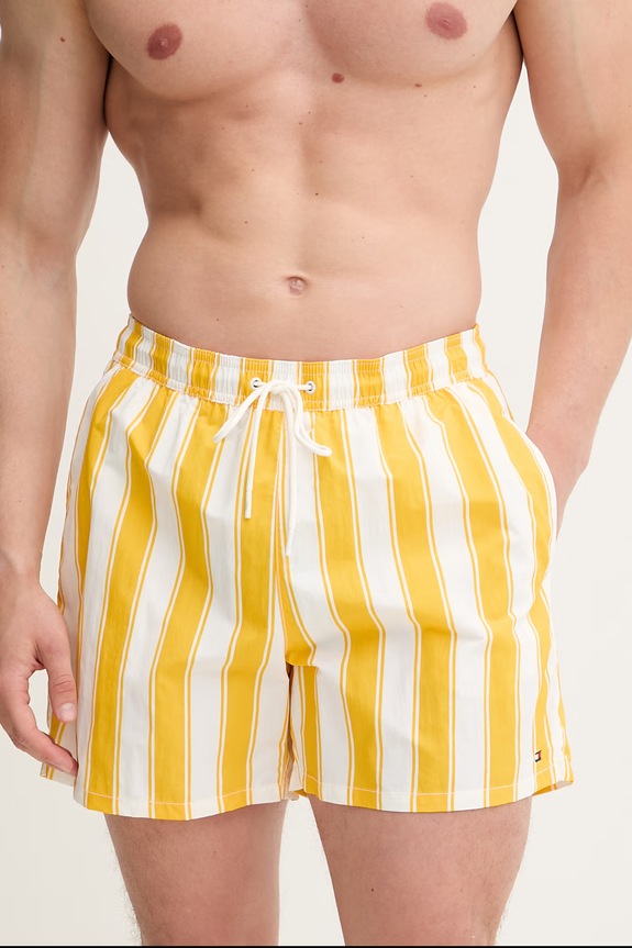 Tommy Hilfiger kopalne kratke hlače moške UM0UM03491 rumena SS26