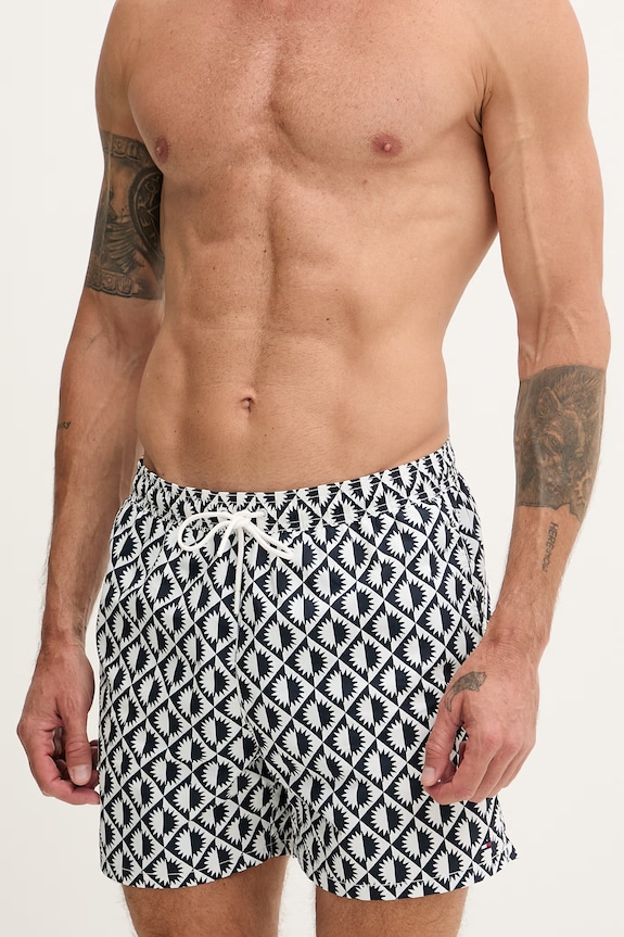 Tommy Hilfiger plavecké šortky pánske UM0UM03491 tmavomodrá SS26