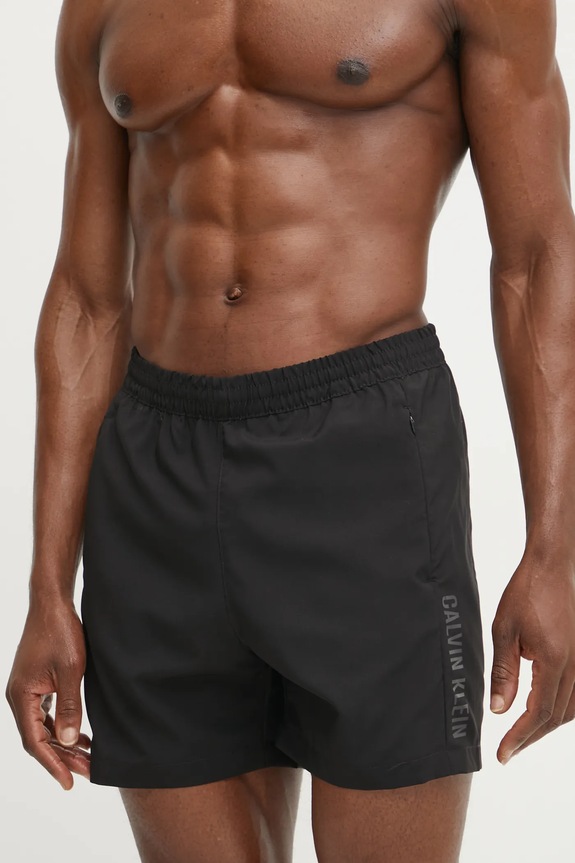 Plavkové šortky Calvin Klein KM0KM01096 černá SS25
