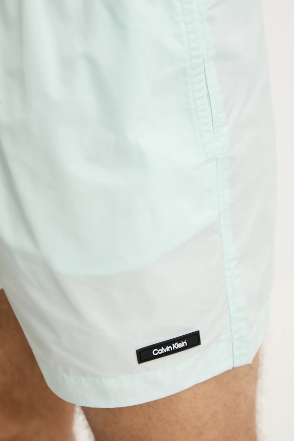 Plavkové šortky Calvin Klein zelená KM0KM01111
