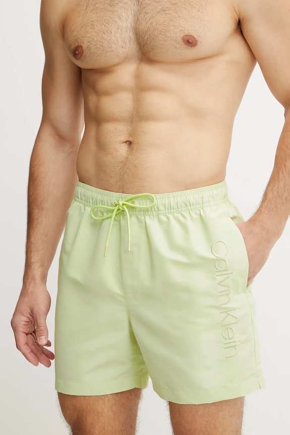 Calvin Klein szorty kąpielowe KM0KM01166 zielony SS25