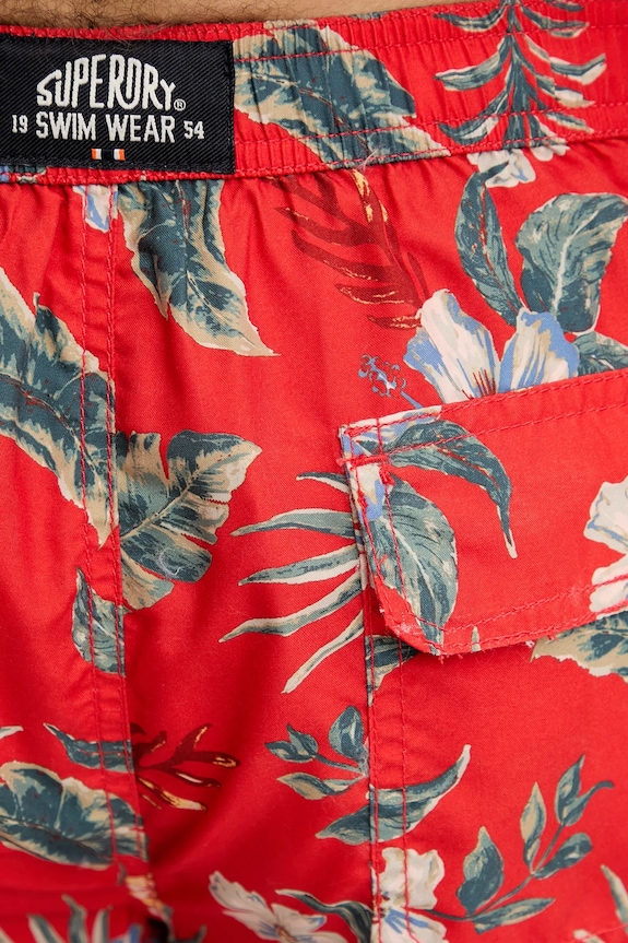 Superdry pantaloni scurți de baie rosu M3010242A.VOD