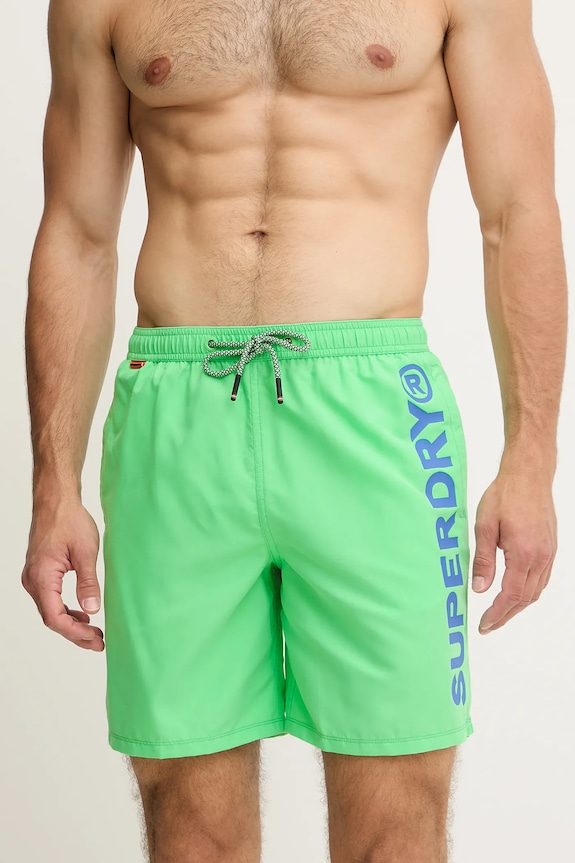 Superdry szorty kąpielowe M3010248A.8JI zielony SS25