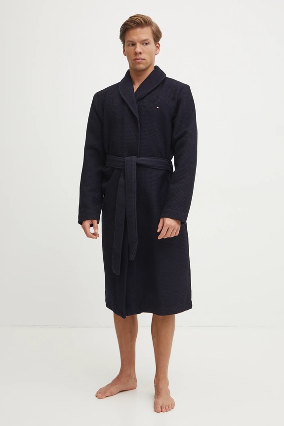 Tommy Hilfiger župan pánský bavlněný UM0UM03524 námořnická modř SS26