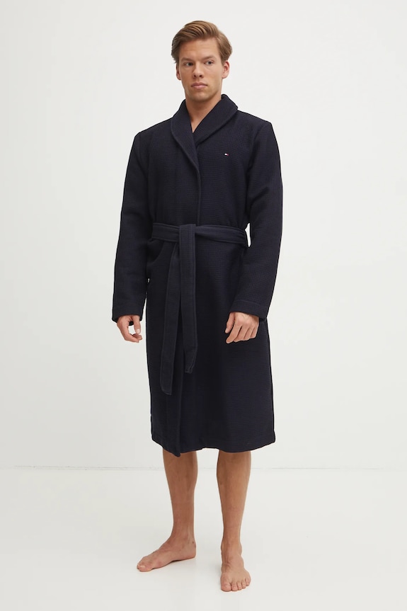 Tommy Hilfiger župan pánský bavlněný UM0UM03524 námořnická modř SS26