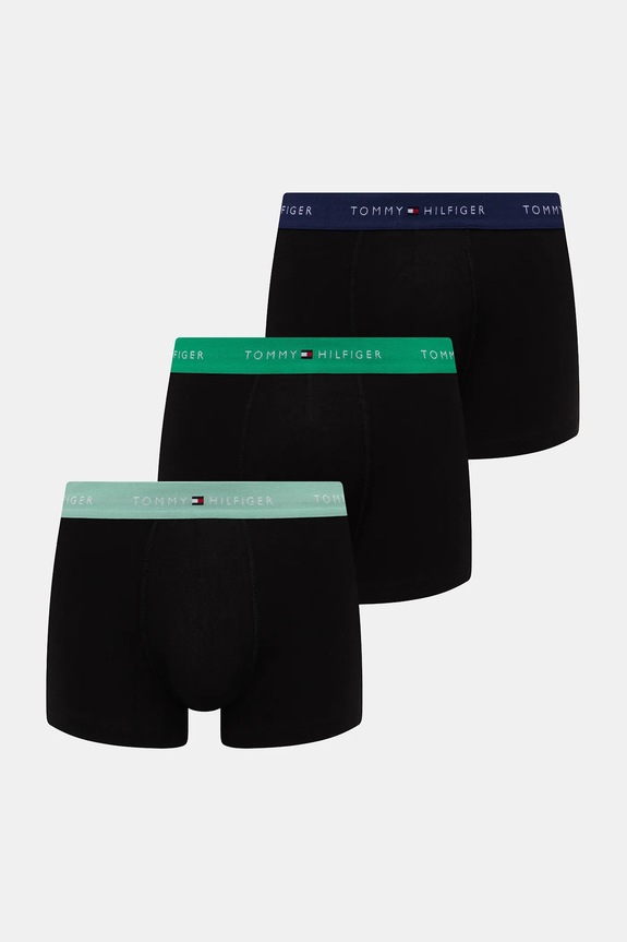 Tommy Hilfiger boxer pacco da 3 maglia verde UM0UM02763.