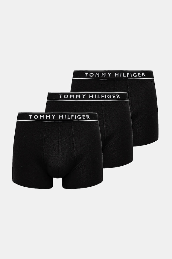 Bokserice Tommy Hilfiger 3-pack bez uzorka crna UM0UM03458