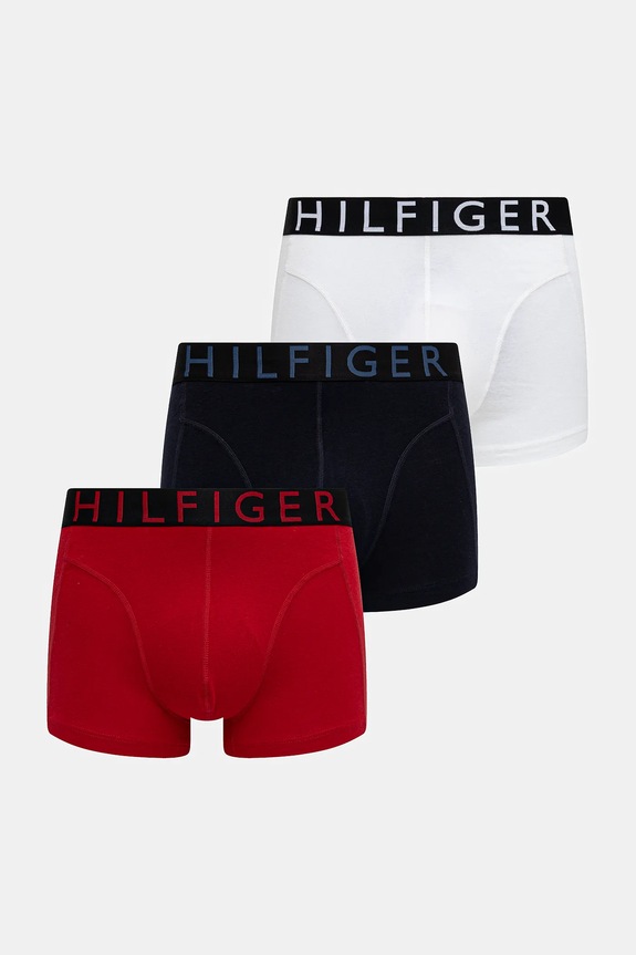 Μποξεράκια Tommy Hilfiger 3-pack εφαρμοστό σορτς μπόξερ μαύρο UM0UM03464