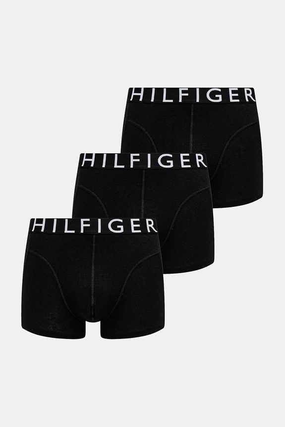 Μποξεράκια Tommy Hilfiger 3-pack εφαρμοστό σορτς μπόξερ μαύρο UM0UM03464