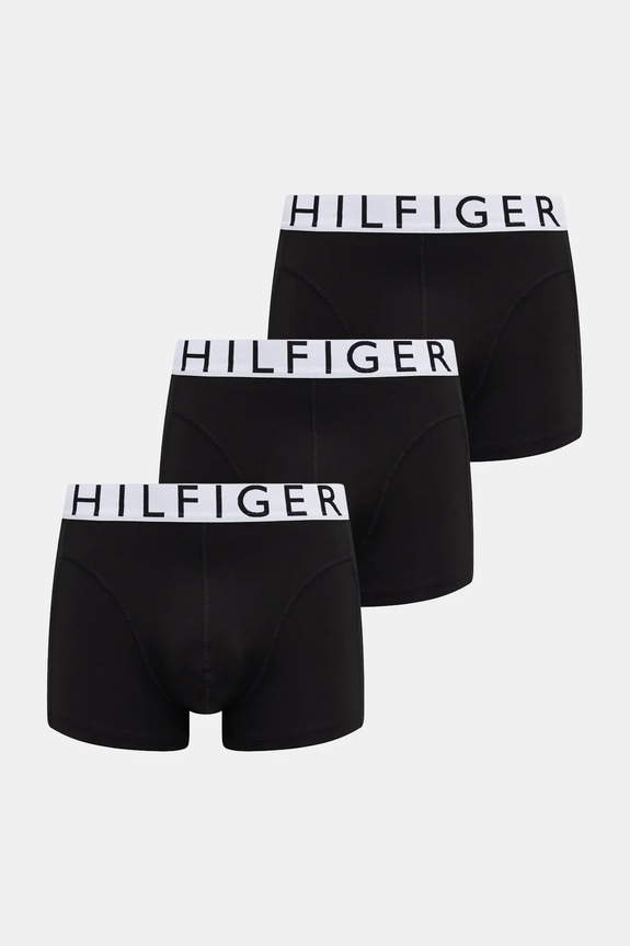 Μποξεράκια Tommy Hilfiger 3-pack εφαρμοστό σορτς μπόξερ μαύρο UM0UM03467