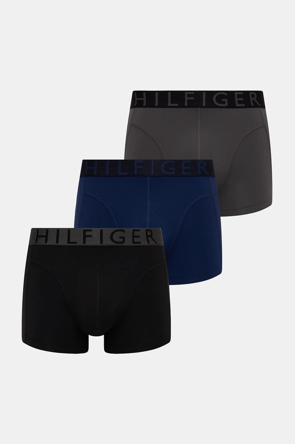 Μποξεράκια Tommy Hilfiger 3-pack εφαρμοστό σορτς μπόξερ μαύρο UM0UM03467