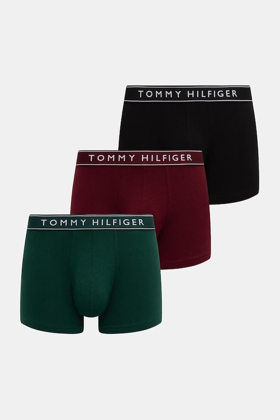 Tommy Hilfiger boxer pacco da 3 maglia verde UM0UM03520