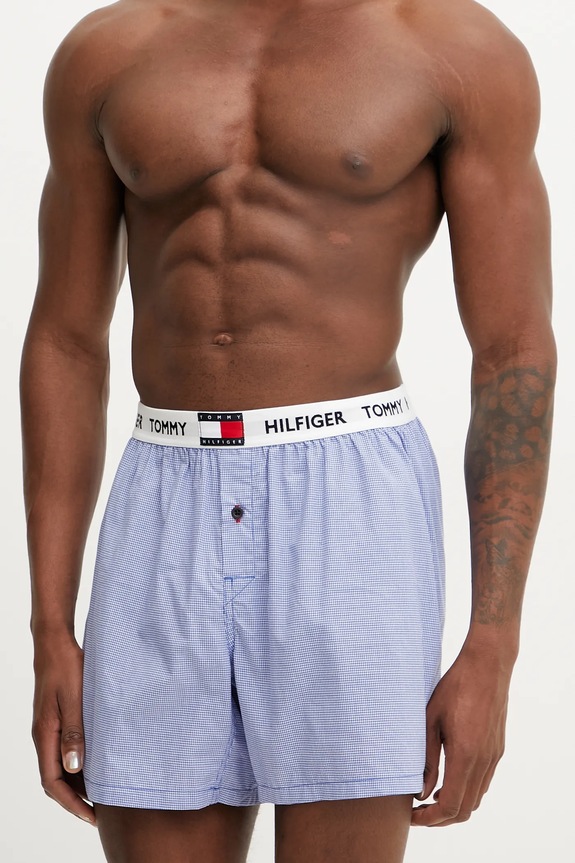 Tommy Hilfiger bokserki bawełniane wzorzyste niebieski UM0UM03544