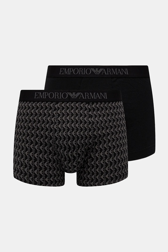 Μποξεράκια Emporio Armani Underwear 2-pack βαμβάκι μαύρο EM001014.AF10797