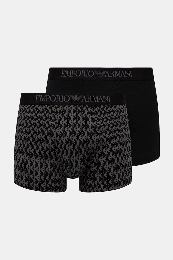 Μποξεράκια Emporio Armani Underwear 2-pack βαμβάκι μαύρο EM001014.AF10797