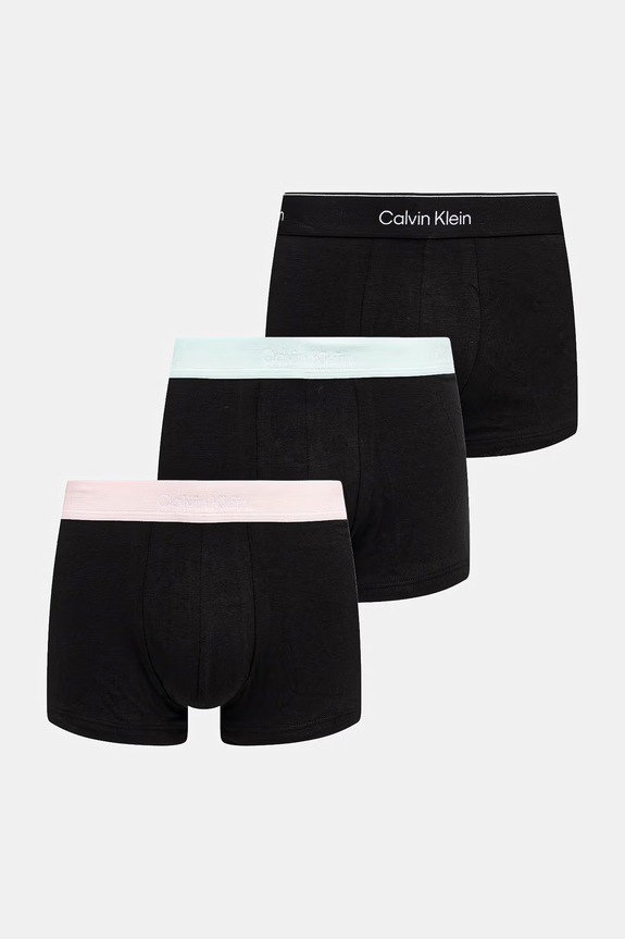 Calvin Klein Underwear bokserki dopasowane męskie 3-pack czarny LV00NB4389