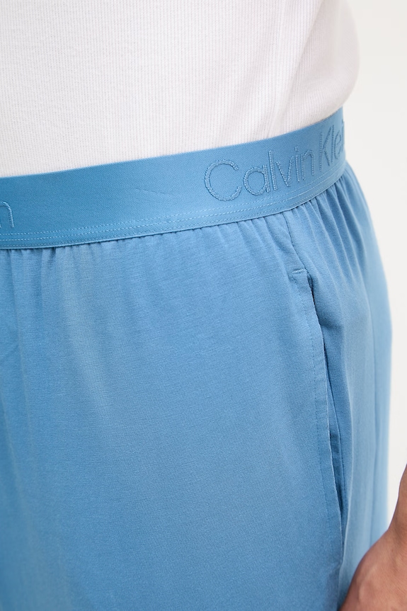 Oblečenie Calvin Klein Underwear pyžamové šortky pánske s modalom LV00NM2824 modrá