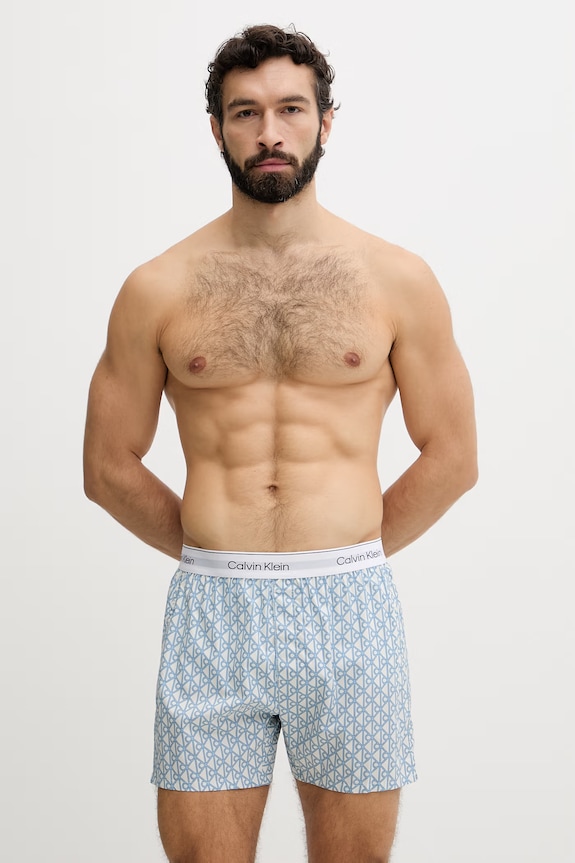 Calvin Klein Underwear pyžamové šortky pánske modrá LV00NM2831