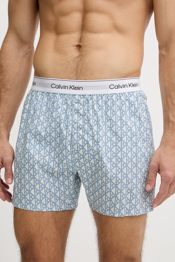 Calvin Klein Underwear pyžamové šortky pánske LV00NM2831 modrá SS26