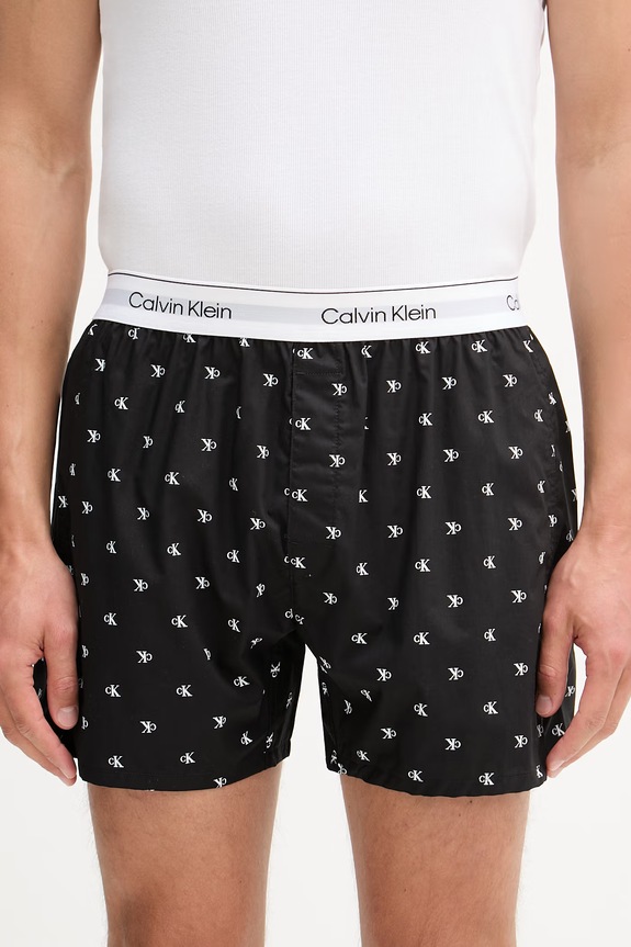 Calvin Klein Underwear pyžamové šortky pánske čierna LV00NM2831