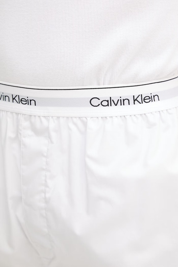 Odzież Calvin Klein Underwear szorty piżamowe męskie bawełniane LV00NM2832 biały