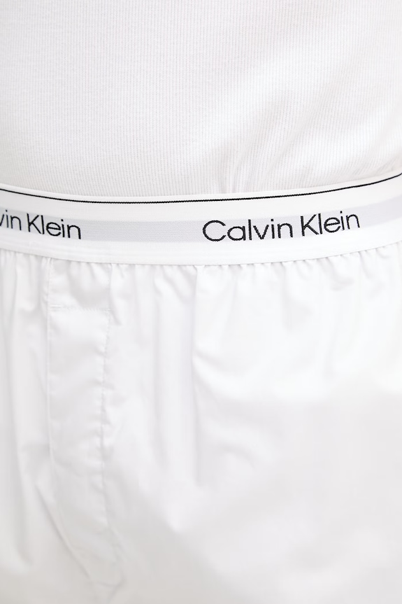 Odzież Calvin Klein Underwear szorty piżamowe męskie bawełniane LV00NM2832 biały