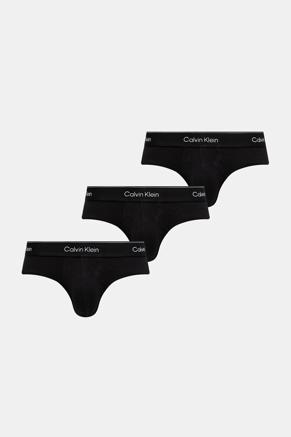 Calvin Klein Underwear priliehavé boxerky pánske bavlnené s elastanom 3-pak pletenina čierna LV00NB4388