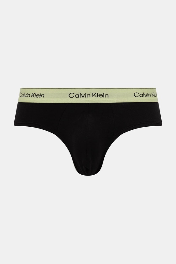 Calvin Klein Underwear slipy męskie bawełniane z elastanem 3-pack LV00NB4388 czarny AA00