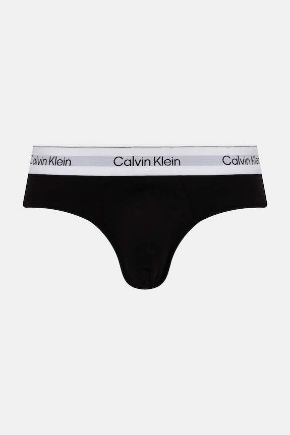 Odzież Calvin Klein Underwear slipy męskie bawełniane z elastanem 3-pack LV00NB4388 czarny