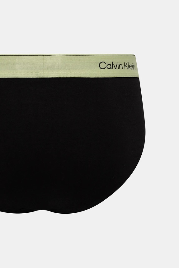 Calvin Klein Underwear slipy męskie bawełniane z elastanem 3-pack LV00NB4388 czarny