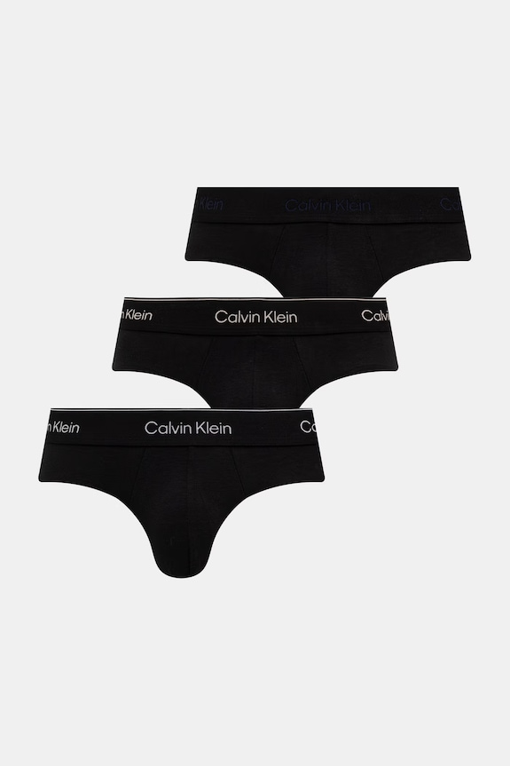Calvin Klein Underwear bokserki dopasowane męskie bawełniane z elastanem 3-pack czarny LV00NB4388