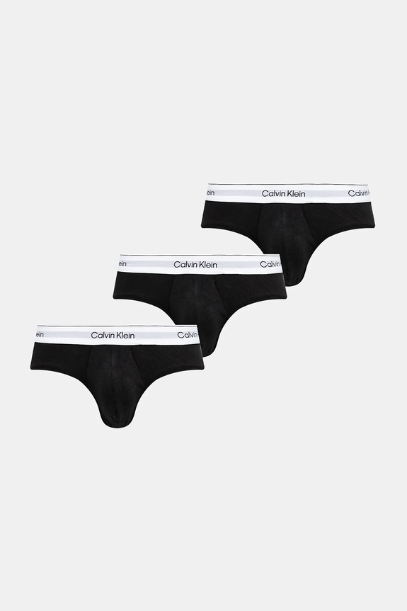 Calvin Klein Underwear bokserki dopasowane męskie bawełniane z elastanem 3-pack dzianina czarny LV00NB4388