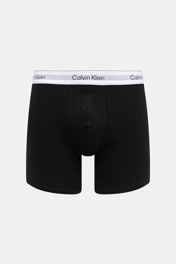 Calvin Klein Underwear boxeri bărbați cu bumbac pachet de 3 alb LV00NB4394
