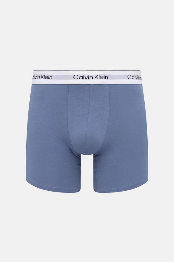 Îmbrăcăminte Calvin Klein Underwear boxeri bărbați cu bumbac pachet de 3 LV00NB4394 alb