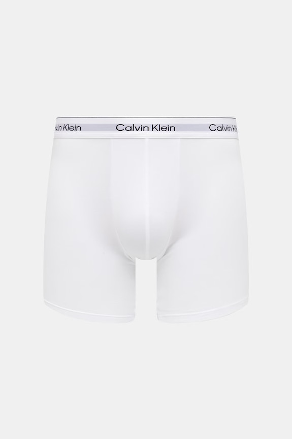 Calvin Klein Underwear boxeri bărbați cu bumbac pachet de 3 alb LV00NB4394