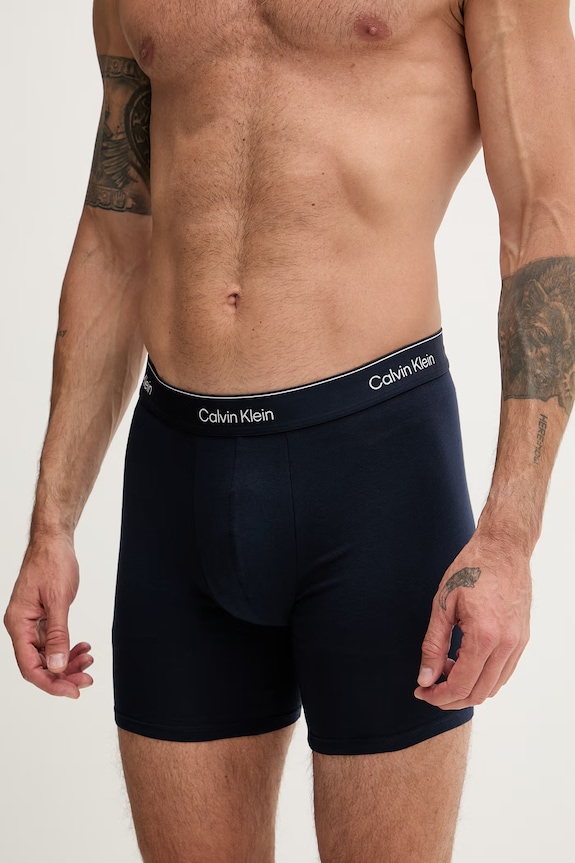 Calvin Klein Underwear boxeri bărbați cu bumbac pachet de 3 LV00NB4394 turcoaz AA00