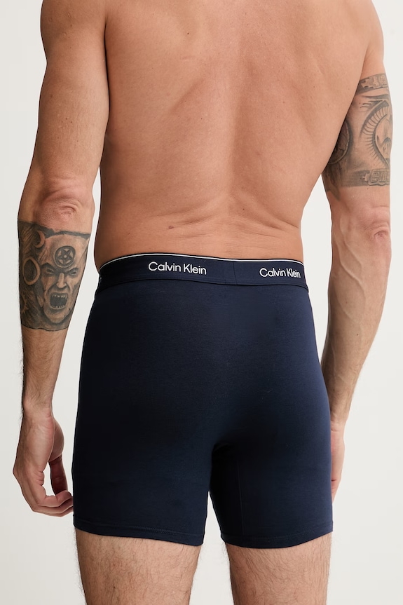 Calvin Klein Underwear boxeri bărbați cu bumbac pachet de 3 LV00NB4394 turcoaz