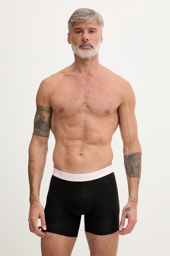 Calvin Klein Underwear boxeri bărbați cu bumbac pachet de 3 negru LV00NB4394