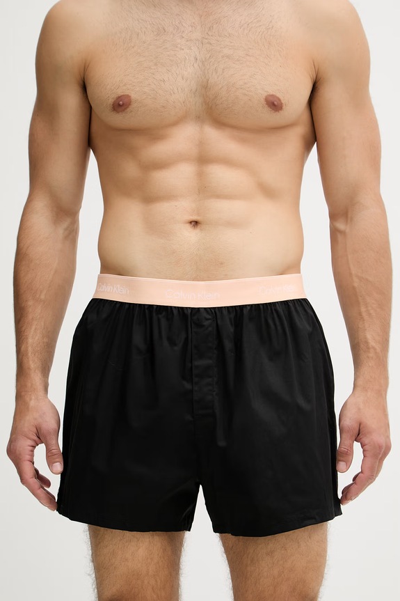Calvin Klein Underwear ohlapne boksarice moške bombažne z elastanom paket 3 kosov LV00NB4267