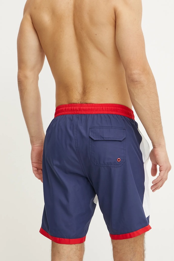Odzież Red Bull Racing x Pepe Jeans szorty kąpielowe RBR BLOCK SURFER RMB10004 granatowy