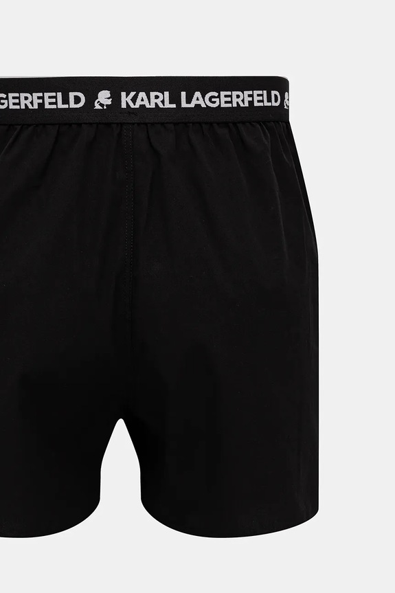 Pamučne bokserice Karl Lagerfeld 3-pack A1M47116 crna