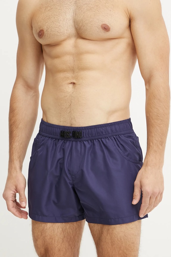 Kratke hlače za kupanje Moschino Underwear 4241.9301 mornarsko plava SS25