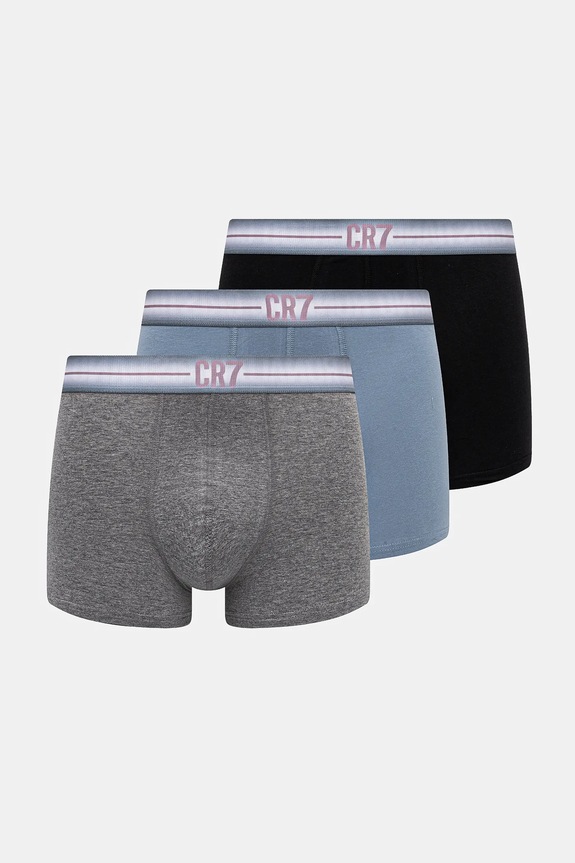 Boxerky CR7 Cristiano Ronaldo 4-pak pletenina modrá 8104.4900.2495