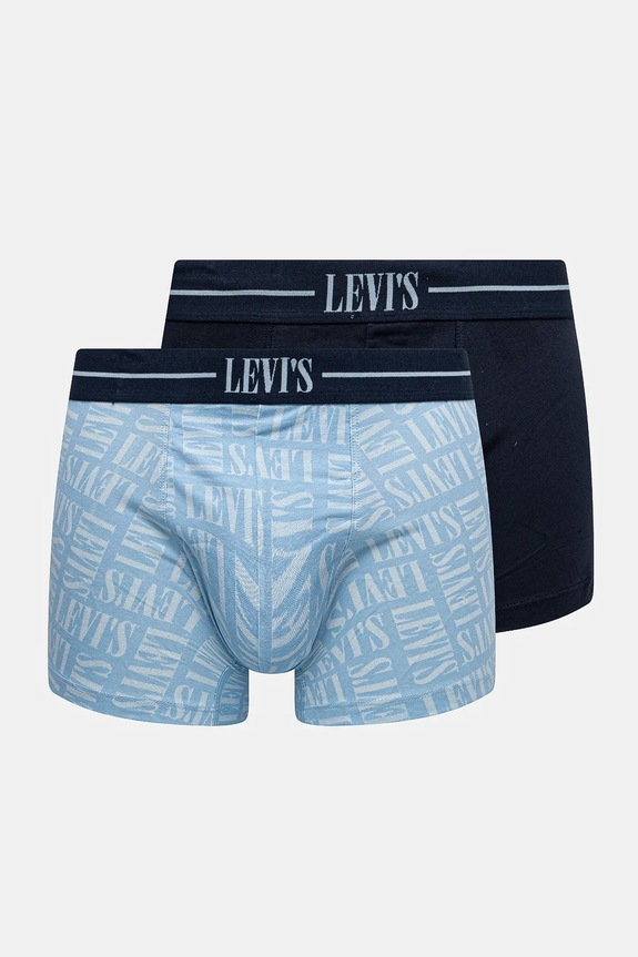 Μποξεράκια Levi's 2-pack εφαρμοστό σορτς μπόξερ μπλε 37149.1097