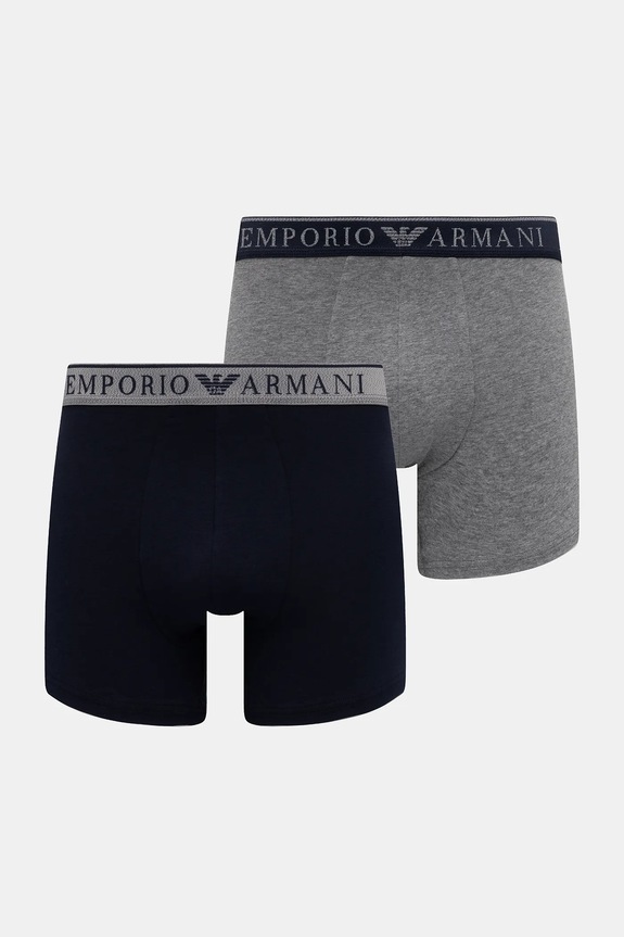 Boxerky Emporio Armani Underwear 2-pak sivá EM000252.AF10776