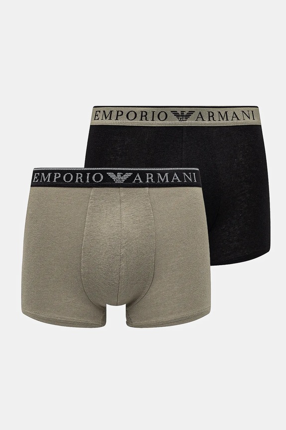 Emporio Armani Underwear bokserki 2-pack nadruk czarny EM000252.AF10776