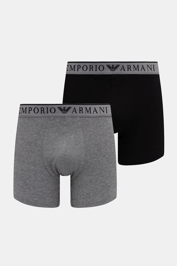 Emporio Armani Underwear boxeri 2-pack negru EM000252.AF10776