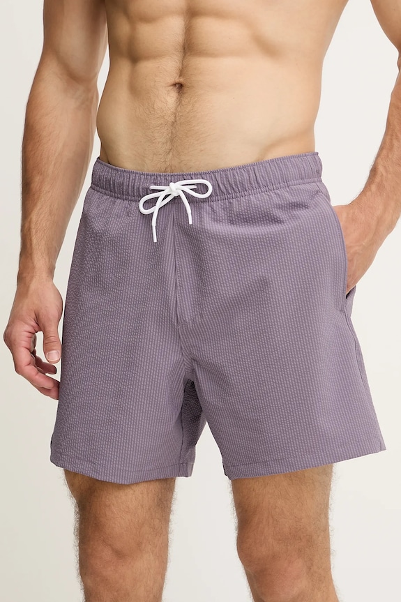 Plavkové šortky Hollister Co. KI333.5030.630 fialová SS25